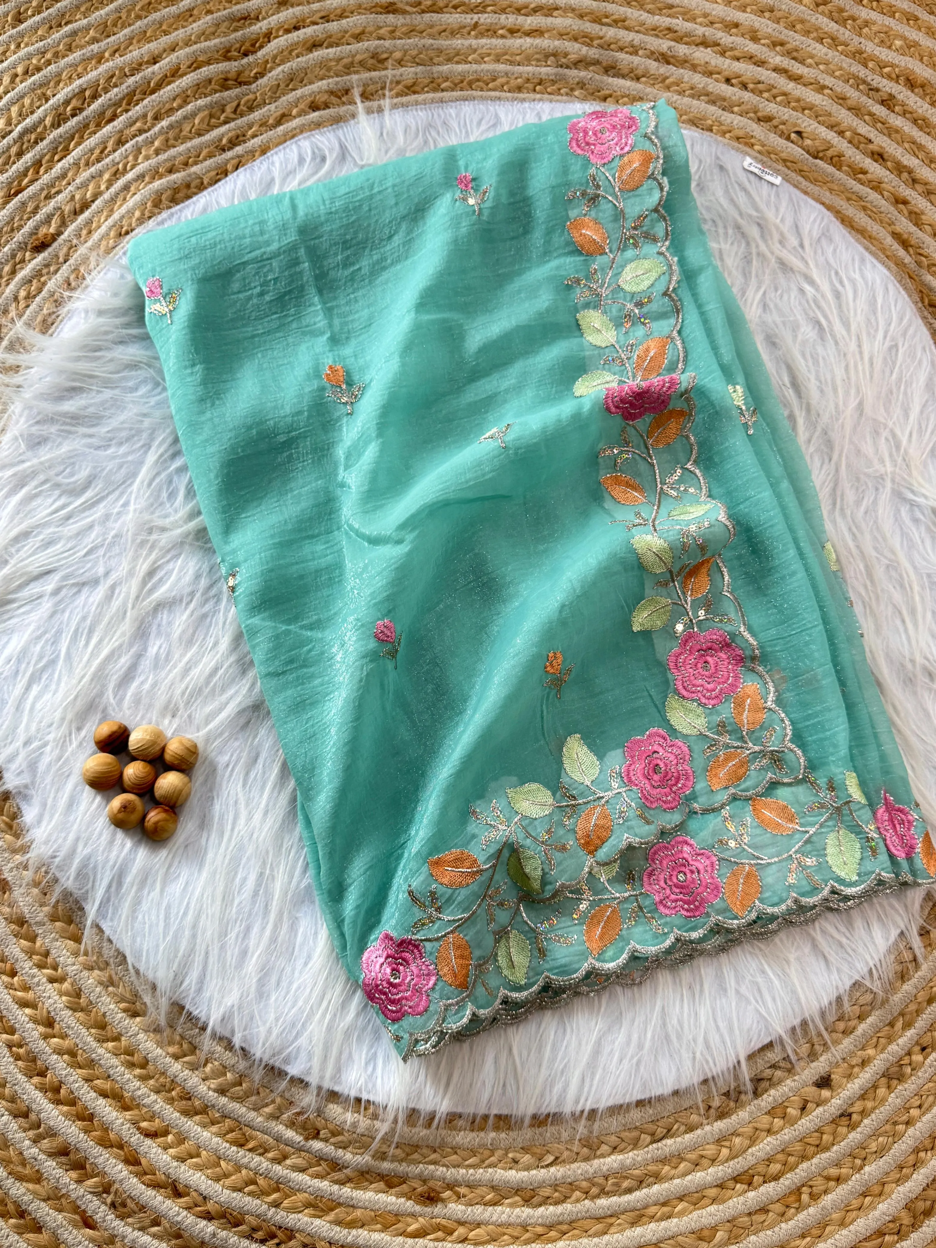 Dual Tone Silk Saree - Image 2 in Surat